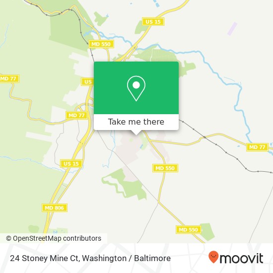 Mapa de 24 Stoney Mine Ct, Thurmont, MD 21788