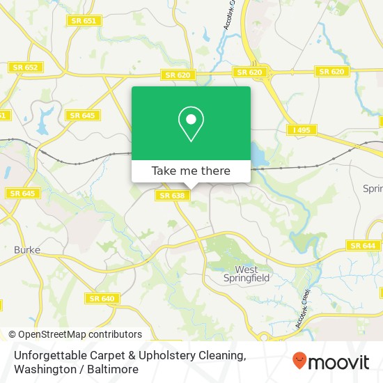 Unforgettable Carpet & Upholstery Cleaning, A Dr map