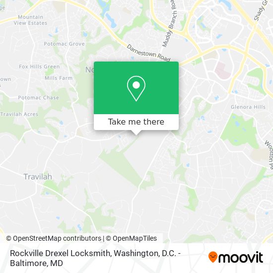 Mapa de Rockville Drexel Locksmith