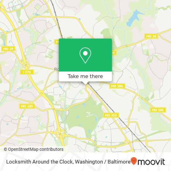 Mapa de Locksmith Around the Clock, 785 Rockville Pike