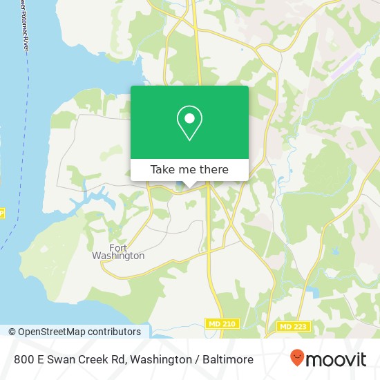 800 E Swan Creek Rd, Fort Washington, MD 20744 map