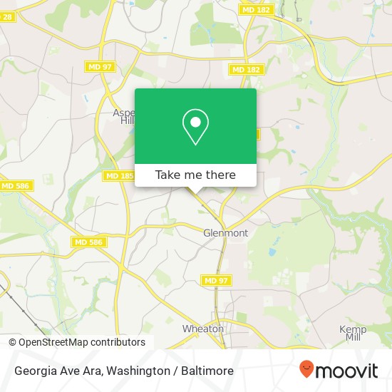 Mapa de Georgia Ave Ara, Silver Spring, MD 20906