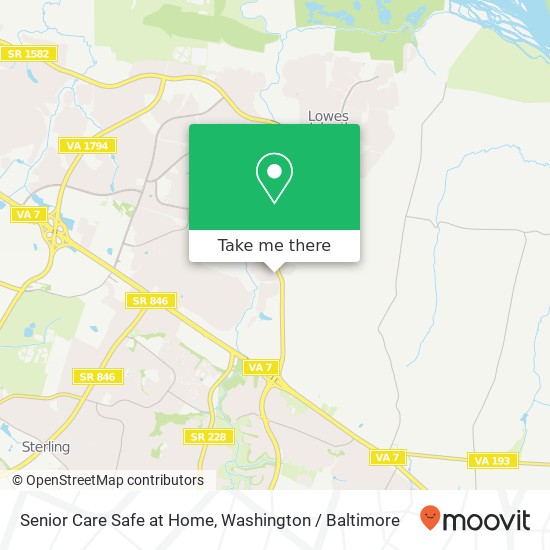 Senior Care Safe at Home, 47218 Longwood Ct map