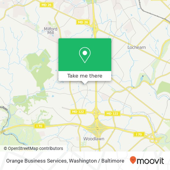 Mapa de Orange Business Services, 2520 Lord Baltimore Dr