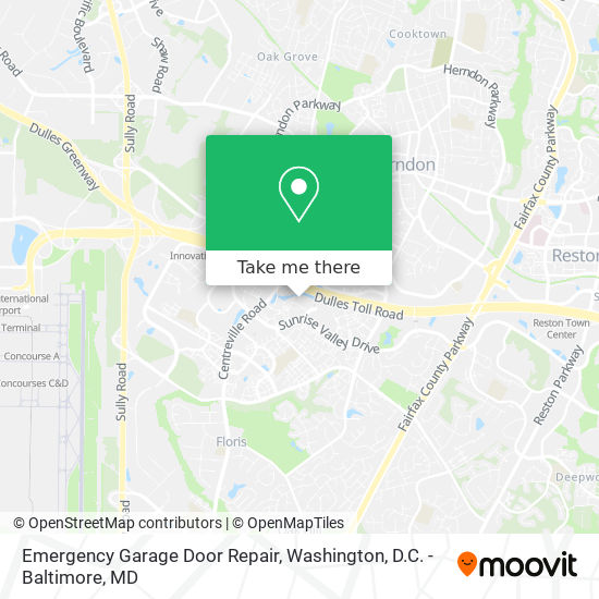 Mapa de Emergency Garage Door Repair