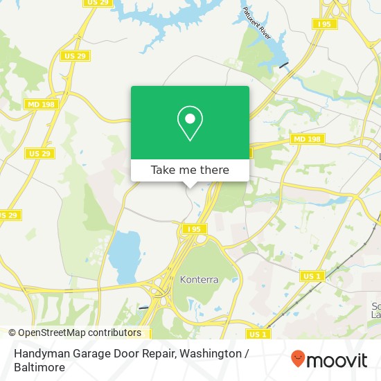 Mapa de Handyman Garage Door Repair, 14841 Sweitzer Ln