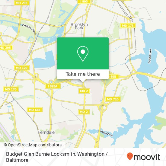 Budget Glen Burnie Locksmith, 6322 Ritchie Hwy map