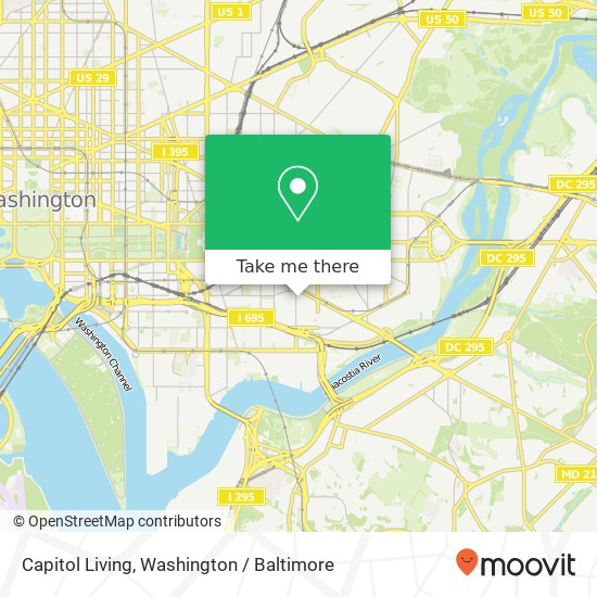Mapa de Capitol Living, 804 E St SE