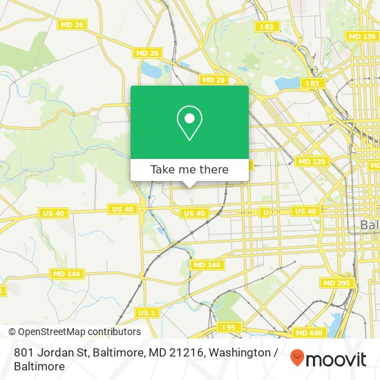 801 Jordan St, Baltimore, MD 21216 map