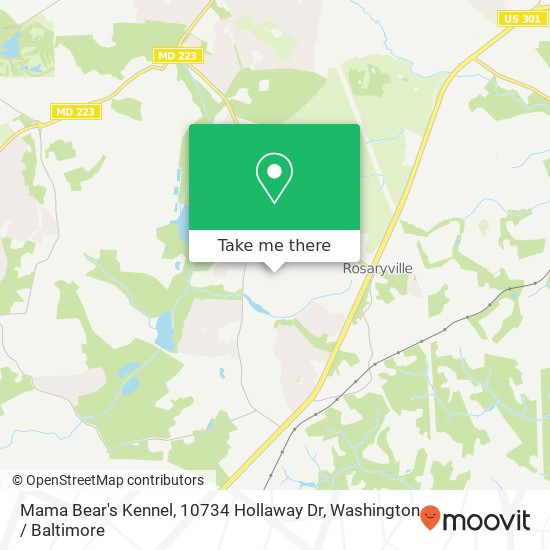 Mapa de Mama Bear's Kennel, 10734 Hollaway Dr