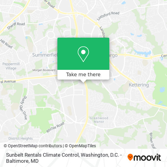 Sunbelt Rentals Climate Control map