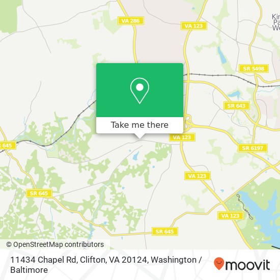 11434 Chapel Rd, Clifton, VA 20124 map