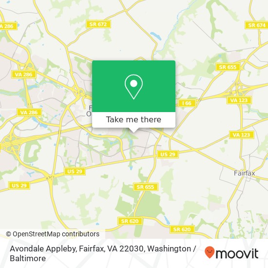 Avondale Appleby, Fairfax, VA 22030 map