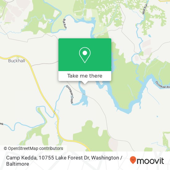 Mapa de Camp Kedda, 10755 Lake Forest Dr