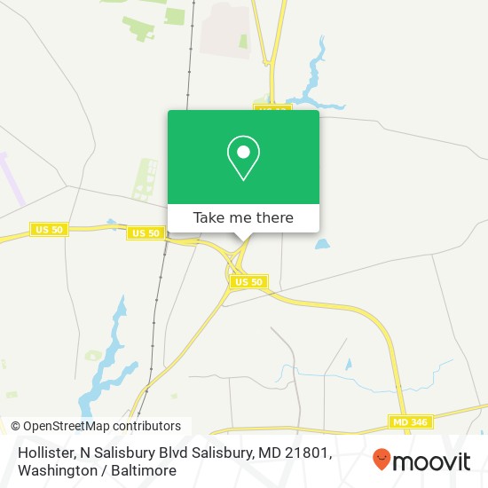 Mapa de Hollister, N Salisbury Blvd Salisbury, MD 21801