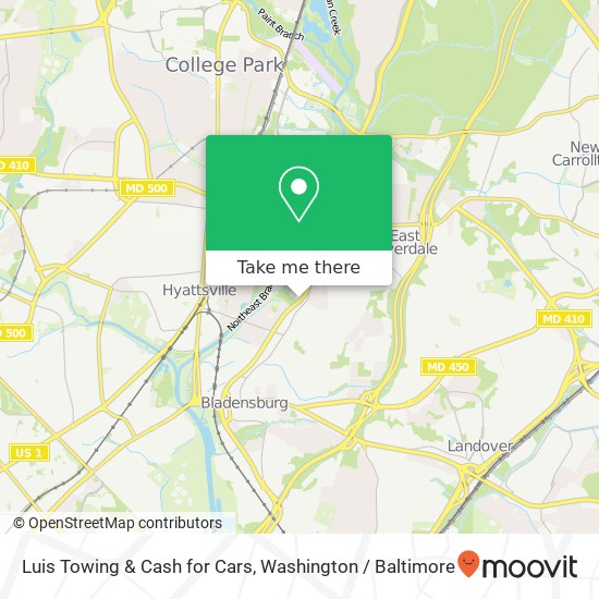 Luis Towing & Cash for Cars map