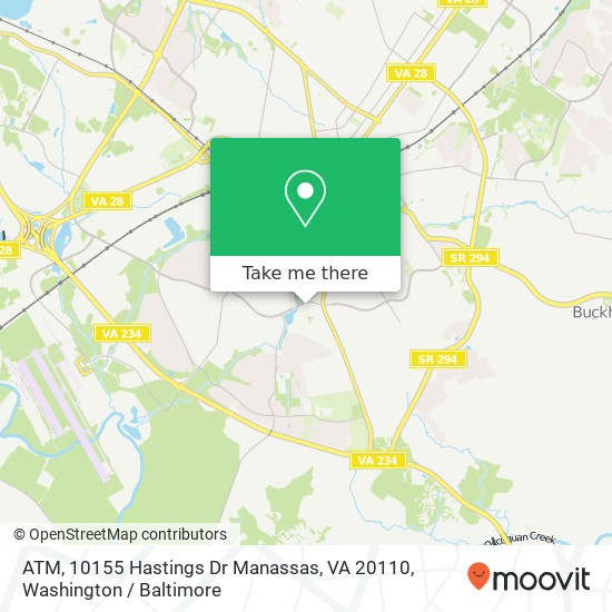 ATM, 10155 Hastings Dr Manassas, VA 20110 map