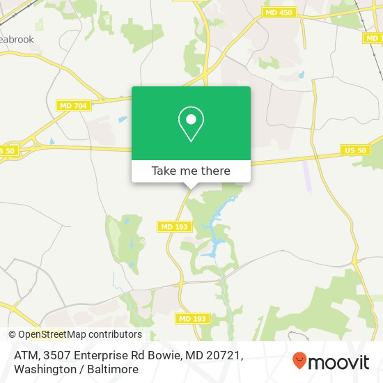 ATM, 3507 Enterprise Rd Bowie, MD 20721 map