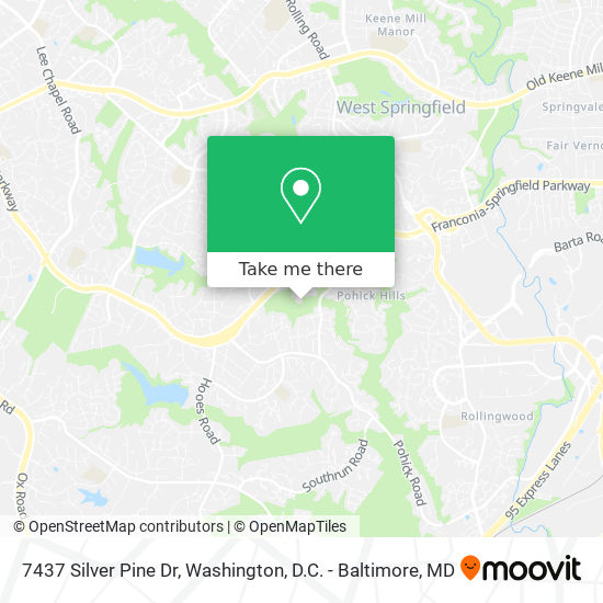 Mapa de 7437 Silver Pine Dr