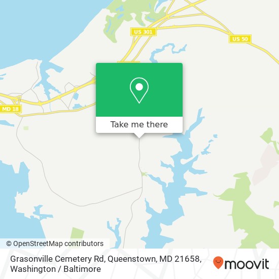 Mapa de Grasonville Cemetery Rd, Queenstown, MD 21658