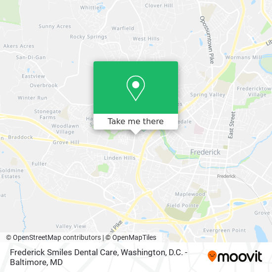 Mapa de Frederick Smiles Dental Care