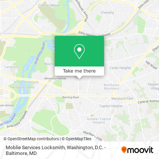 Mapa de Moblie Services Locksmith