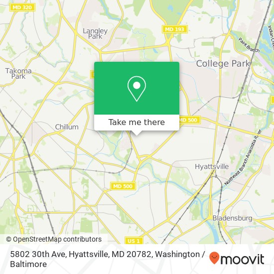 5802 30th Ave, Hyattsville, MD 20782 map