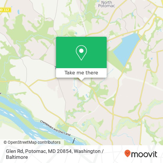 Glen Rd, Potomac, MD 20854 map