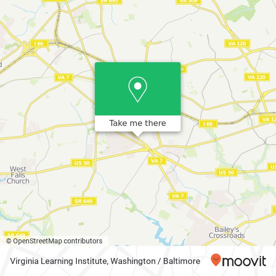 Mapa de Virginia Learning Institute