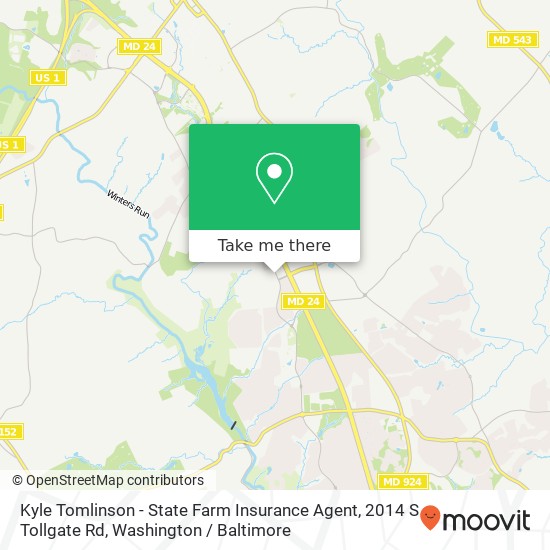 Kyle Tomlinson - State Farm Insurance Agent, 2014 S Tollgate Rd map