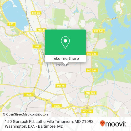 150 Gorsuch Rd, Lutherville Timonium, MD 21093 map