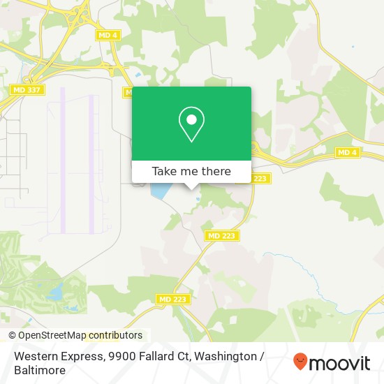 Western Express, 9900 Fallard Ct map