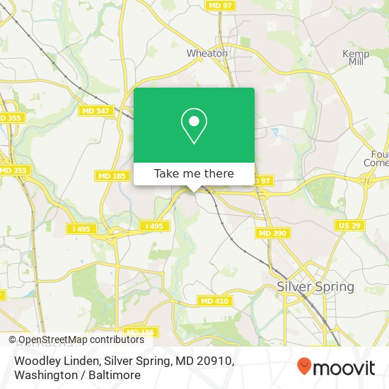 Woodley Linden, Silver Spring, MD 20910 map