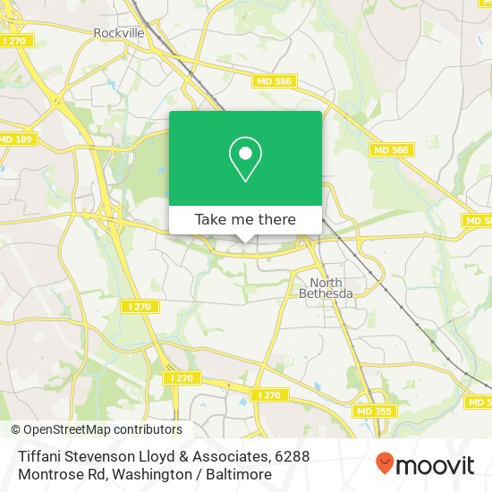 Mapa de Tiffani Stevenson Lloyd & Associates, 6288 Montrose Rd
