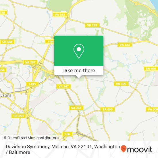 Davidson Symphony, McLean, VA 22101 map