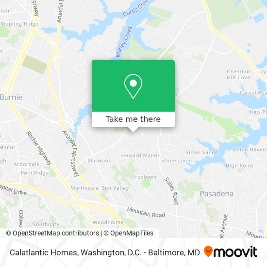 Calatlantic Homes map