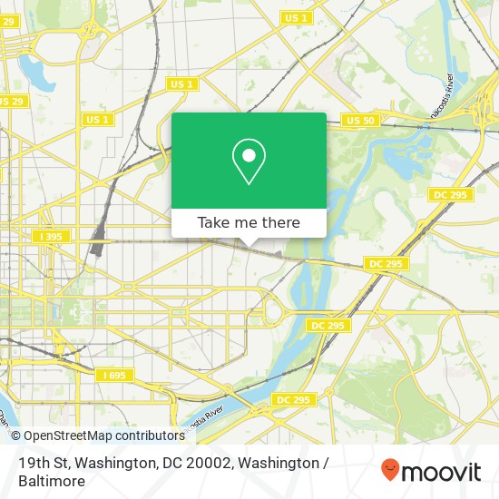 Mapa de 19th St, Washington, DC 20002