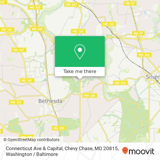 Connecticut Ave & Capital, Chevy Chase, MD 20815 map