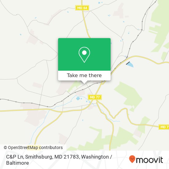 Mapa de C&P Ln, Smithsburg, MD 21783