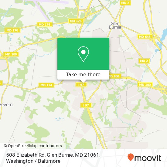 508 Elizabeth Rd, Glen Burnie, MD 21061 map