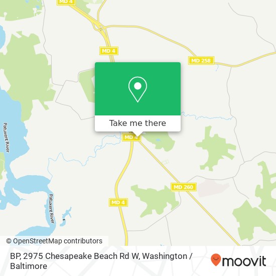 Mapa de BP, 2975 Chesapeake Beach Rd W