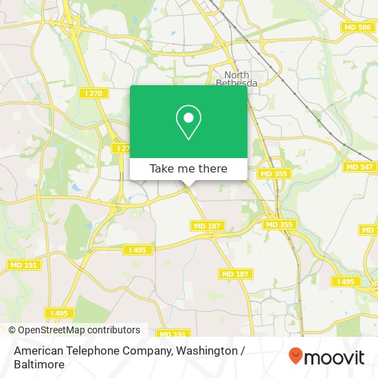 Mapa de American Telephone Company