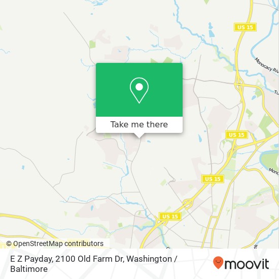 Mapa de E Z Payday, 2100 Old Farm Dr