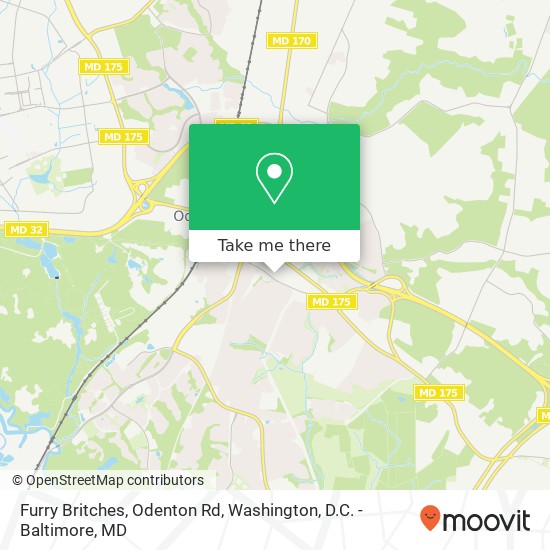 Mapa de Furry Britches, Odenton Rd