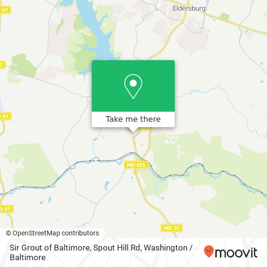 Mapa de Sir Grout of Baltimore, Spout Hill Rd