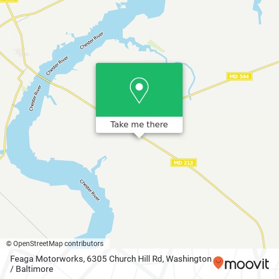 Mapa de Feaga Motorworks, 6305 Church Hill Rd