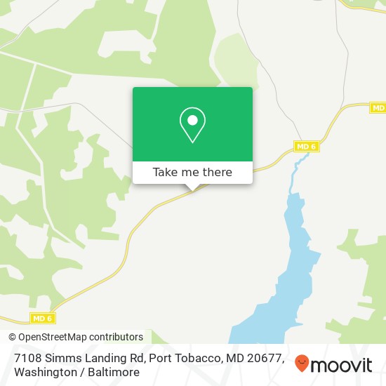 7108 Simms Landing Rd, Port Tobacco, MD 20677 map