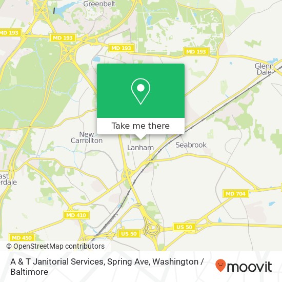 Mapa de A & T Janitorial Services, Spring Ave