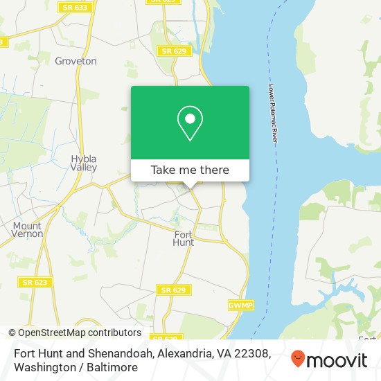 Mapa de Fort Hunt and Shenandoah, Alexandria, VA 22308