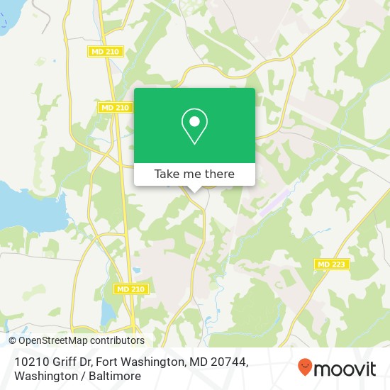 10210 Griff Dr, Fort Washington, MD 20744 map